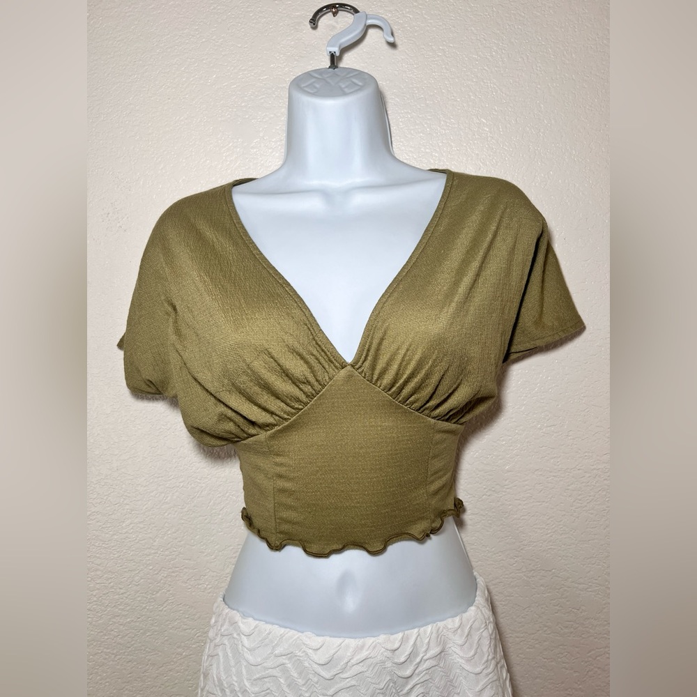 Y2K FOREVER 21 GREEN TOP